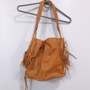 AIMEE KESTENBERG MUSTARD YELLOW SHOULDER BAG